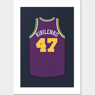 Andrei Kirilenko Utah Jersey Qiangy Posters and Art